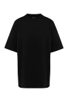 Balenciaga Black cotton T-shirt for women - 100% cotton. Country of manufacture: Italy. Care: specialized cleaning - photo 1