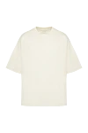 Bottega Veneta Oversized men's T-shirts light yellow - Composition: 100% cotton. Country of manufacture: Italy. Care: specialized cleaning - photo 1