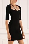 Dolce & Gabbana Black dress with a large neckline - 75% viscose, 17% polyamide, 8% elastane. Closure: zipper. Country of manufacture: Italy. Care: specialized cleaning - photo 3