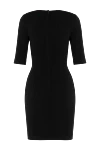 Black dress with a large neckline Dolce & Gabbana - 75% viscose, 17% polyamide, 8% elastane. Closure: zipper. Country of manufacture: Italy. Care: specialized cleaning - photo 6