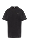 Fendi Men's T-shirt black with logo - brand logo. 100% cotton. Country of manufacture: Italy. Care: specialized cleaning - photo 1