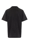 Men's T-shirt black with logo Fendi - brand logo. 100% cotton. Country of manufacture: Italy. Care: specialized cleaning - photo 6