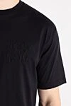 Palm Angels Men's black T-shirt - brand logo. 100% cotton. Country of manufacture: Italy. Care: specialized cleaning - photo 5