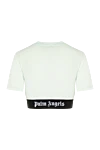 Women's white cotton top with logo Palm Angels - brand logo. 100% cotton. Country of manufacture: Italy. Care: specialized cleaning - photo 6