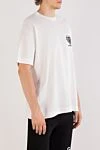 Givenchy Men's T-shirt white with a pocket - brand logo. 100% cotton. chest pocket. Country of manufacture: Italy. Care: specialized cleaning - photo 3