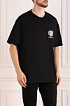 Givenchy Men's black T-shirts with a pocket - brand logo. 100% cotton. chest pocket. Country of manufacture: Italy. Care: specialized cleaning - photo 3