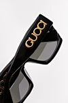 Gucci Очки женские из пластика черные - логотип . 100% пластик. черные. Страна производитель: Италия. Уход: специализированная чистка - фото 7