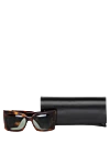 Saint Laurent Women's glasses made of plastic brown - logo . 100% plastic. gray. Country of manufacture: Italy. Care: specialized cleaning - photo 5