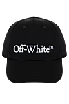 Off-White Men's black cotton cap - brand logo . 100% cotton. Country of manufacture: Italy. Care: specialized cleaning - photo 1