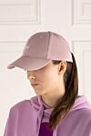 Women's pink cap made of cotton Off-White - brand logo. 100% cotton. Country of manufacture: Italy. Care: specialized cleaning - photo 2