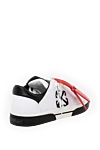 Off-White Men's white sneakers - brand logo, contrast sole, contrast heel. 70% genuine leather, 20% cotton, 10% polyamide. Closure: laces. Country of manufacture: Italy. Care: specialized cleaning - photo 3