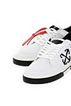 Off-White Sneakers for men white - brand logo, contrast sole, contrast heel. 70% genuine leather, 20% cotton, 10% polyamide. Closure: laces. Country of manufacture: Italy. Care: specialized cleaning - photo 5