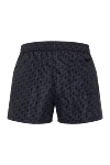 Black men's beach shorts with logo Off-White - logo pattern. 100% polyamide. Closure: drawstring. two side pockets, one back pocket. Country of manufacture: Italy. Care: specialized cleaning - photo 6