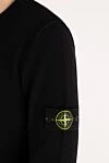 Stone Island Джемпер чоловічий чорний з логотипом - Декор: логотип бренду. Склад: 80% вовна, 20% поліамід. Країна виробник: Італія. Догляд: спеціалізоване чищення - фото 5