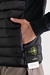 Stone Island Жилет чоловічий чорний із логотипом - логотип. 100% поліамід. блискавка. дві бічні кишені. Країна виробник: Італія. Догляд: спеціалізоване чищення - фото 5