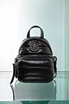 Black women's everyday bag Moncler - quilted surface, logo. 100% polyamide. Strap: adjustable strap. pocket . Closure: zipper. Country of manufacture: Italy. Care: specialized cleaning - photo 6