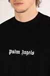 Palm Angels Sweatshirt for men black with cotton logo - brand logo. 100% cotton. Country of manufacture: Italy. Care: specialized cleaning - photo 5