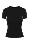 Balenciaga Women's T-shirt with a logo. - 95% cotton, 5% elastane. Country of manufacture: Italy. Care: specialized cleaning - photo 1