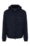 Fendi Men's hooded jacket blue - brand logo. hood. 100% polyamide. zipper, drawstring. two side pockets, one chest pocket with zipper. Country of manufacture: Italy. Care: specialized cleaning - photo 1