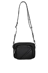 Fendi Men's Diagonal crossbody bag black - brand logo. 100% genuine leather. Strap: shoulder strap. front zip pocket . Closure: zipper. Country of manufacture: Italy. Care: specialized cleaning - photo 1