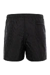 Black men's beach shorts with logo Valentino - logo pattern. 100% polyamide. Fastener: elastic band, zipper. two side pockets, one back pocket. Country of manufacture: Italy. Care: specialized cleaning - photo 6