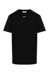 Off-White Men's black cotton T-shirt with logo - brand logo. 100% cotton. Country of manufacture: Italy. Care: specialized cleaning - photo 1