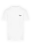 Givenchy Men's white T-shirt with a miniature logo - brand logo. 100% cotton. Country of manufacture: Italy. Care: specialized cleaning - photo 1