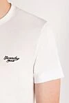 Givenchy Men's white T-shirt with a miniature logo - brand logo. 100% cotton. Country of manufacture: Italy. Care: specialized cleaning - photo 5