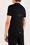 Men's T-shirt black with logo Givenchy - brand logo. 100% cotton. Country of manufacture: Italy. Care: specialized cleaning - photo 4