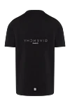 Givenchy Men's T-shirt black with logo - brand logo. 100% cotton. Country of manufacture: Italy. Care: specialized cleaning - photo 7