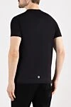 Men's black T-shirt with a large logo Givenchy - brand logo. 100% cotton. Country of manufacture: Italy. Care: specialized cleaning - photo 4