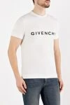 Givenchy Футболки мужская белая с крупным логотипом - логотип бренда. 100% хлопок. Страна производитель: Франция. Уход: специализированная чистка - фото 3