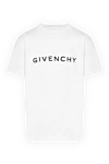 Givenchy Футболка чоловіча біла з великим логотипом - логотип бренду. 100% бавовна. Країна виробник: Італія. Догляд: спеціалізоване чищення - фото 1