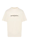 Givenchy Men's yellow T-shirts with logo - brand logo. 100% cotton. Country of manufacture: Italy. Care: specialized cleaning - photo 1