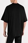 Men's black T-shirts with print Givenchy - brand logo, print. 100% cotton. Country of manufacture: Italy. Care: specialized cleaning - photo 4