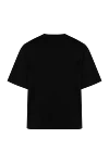 Men's black T-shirts with print Givenchy - brand logo, print. 100% cotton. Country of manufacture: Italy. Care: specialized cleaning - photo 6