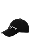 Givenchy Men's black cap made of cotton and acrylic - brand logo. 90% cotton, 10% acrylic. Country of manufacture: Italy. Care: specialized cleaning - photo 3