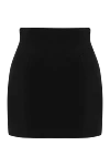 Black viscose mini skirt Balmain - branded buttons. 100% viscose. Closure: zipper. Country of manufacture: Italy. Care: specialized cleaning - photo 6