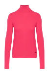 Balmain Women's golf wool pink with logo - brand logo. 100% wool. Country of manufacture: Italy. Care: specialized cleaning - photo 1