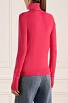 Women's golf wool pink with logo Balmain - brand logo. 100% wool. Country of manufacture: Italy. Care: specialized cleaning - photo 4