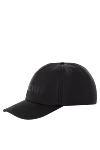 Valentino Men's cap black - brand logo. 100% polyamide. Country of manufacture: Italy. Care: specialized cleaning - photo 3