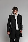 Saint Laurent Худі чоловіче сіре меланжеве з кишенею - меланж. 90% бавовна, 10% поліестер. куліска. велика передня кишеня. Країна виробник: Італія. Догляд: спеціалізоване чищення - фото 7