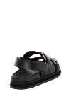 Women's black sandals made of genuine leather Jimmy Choo - brand logo. 100% genuine leather. buckle. Country of manufacture: Italy. Care: specialized cleaning - photo 4