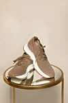 Gianvito Rossi Glover men's sneakers with logo - embossed. 100% viscose. Closure: laces. Country of manufacture: Italy. Care: specialized cleaning - photo 7