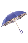 Women's umbrella with loop handle purple Pasotti - abstract pattern. Automatic opening. polyester. Product length: 93 cm. Country of manufacture: Italy. Care: specialized cleaning - photo 2