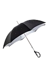 Women's umbrella in Swarovski crystals and black loop handle Pasotti - Swarovski crystals. Automatic opening. polyester. Product length: 93 cm. Country of manufacture: Italy. Care: specialized cleaning - photo 2