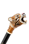 Pasotti Shoe horn Tiger - Enameled brass handle with tiger figurine. Wooden rod, ABS plastic end. Length: 50 cm. Country of manufacture: Italy. Care: specialized cleaning - photo 3