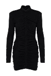 Fleur de Paris Black knitted dress - 70% polyamide, 5% spandex, 25% metal. Closure: zipper. Country of manufacture: Italy. Care: specialized cleaning - photo 1