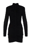 Fleur de Paris Black knitted dress - 70% polyamide, 5% spandex, 25% metal. Closure: zipper. Country of manufacture: Italy. Care: specialized cleaning - photo 7