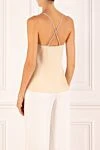 Women's beige top with lurex D.Exterior - lurex. 97% polyester, 3% elastane. Country of manufacture: Italy. Care: specialized cleaning - photo 4